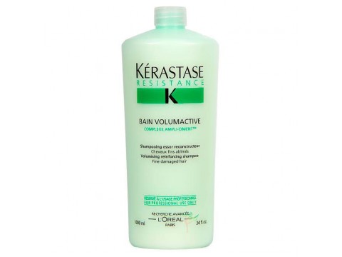KERASTASE Šampūnas Pažeistiems Ploniems Plaukams Kerastase Bain Resistance Volumactive 1000 Ml KERASTASE Šampūnas Pažeistiems Ploniems Plaukams Kerastase Bain Resistance Volumactive 1000 Ml